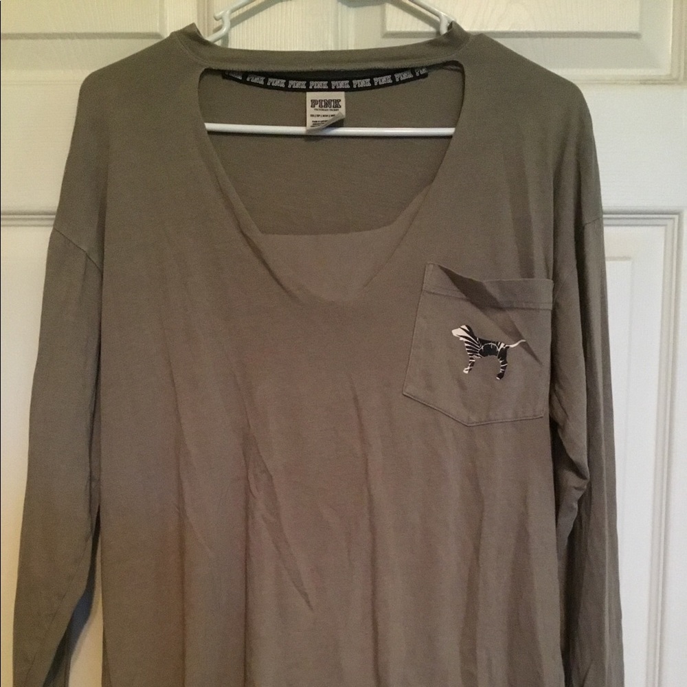 Victoria Secret PINK Long Sleeve T-shirt Size XS Preowned